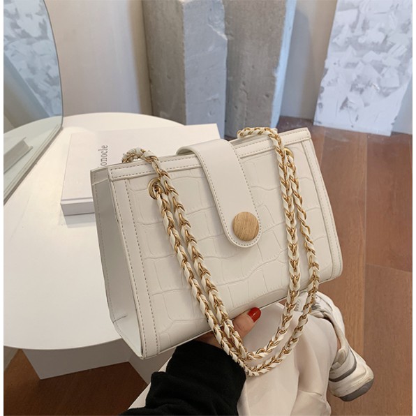 Túi Xách Thời Trang Nữ Dáng Vuông, Form Đẹp, 2 Màu Đen- Trắng. | BigBuy360 - bigbuy360.vn