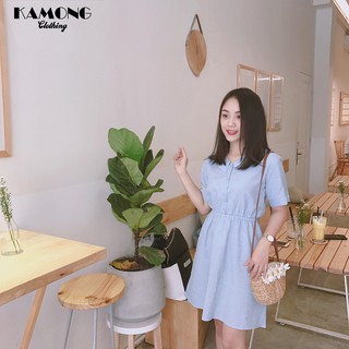 ĐẦM SỌC BO EO CỔ SEN