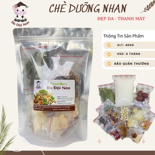 COMBO 400gr Nguyên Liệu Nấu Chè DƯỠNG NHAN (CHÈ TUYẾT YẾN ) (11 món như hình)