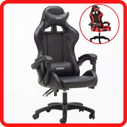 Ghế ngồi chơi game có gối gác đầu gối massage lưng