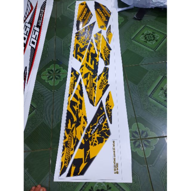 Tem rời dán xe raider đặt in