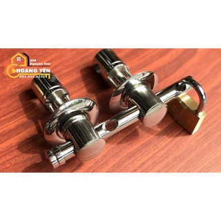 Bộ khóa trùy inox 304, khóa chùy inox - then cài cửa loại 1, hai vít chống xoay MK phi 34