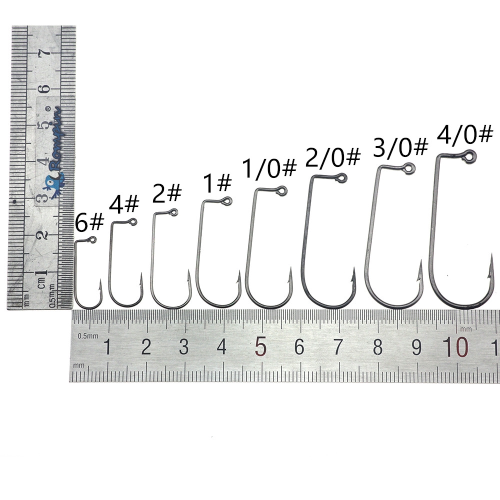 90 DEGREE Set 50 Lưỡi Câu Cá 90 Độ Cỡ 6-4 / 0 #