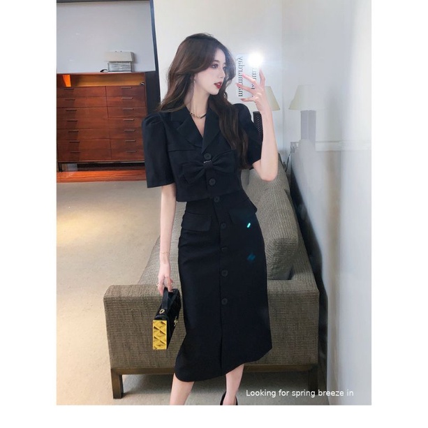 SET ÁO CROTOP CHÂN VÁY DÀI