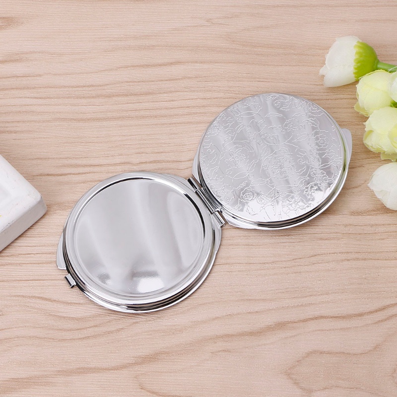 Youyo Gương Cầm Tay Bỏ Túi Bằng Thép Không Gỉ Hai Mặt Gấp Lại Được Nhiều Hình