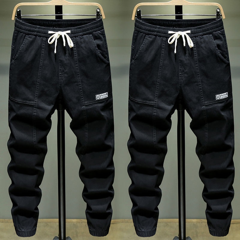 Áo liền quần Jeans Dài Dáng Rộng Lưng Thun Co Giãn Thời Trang Cho Nam