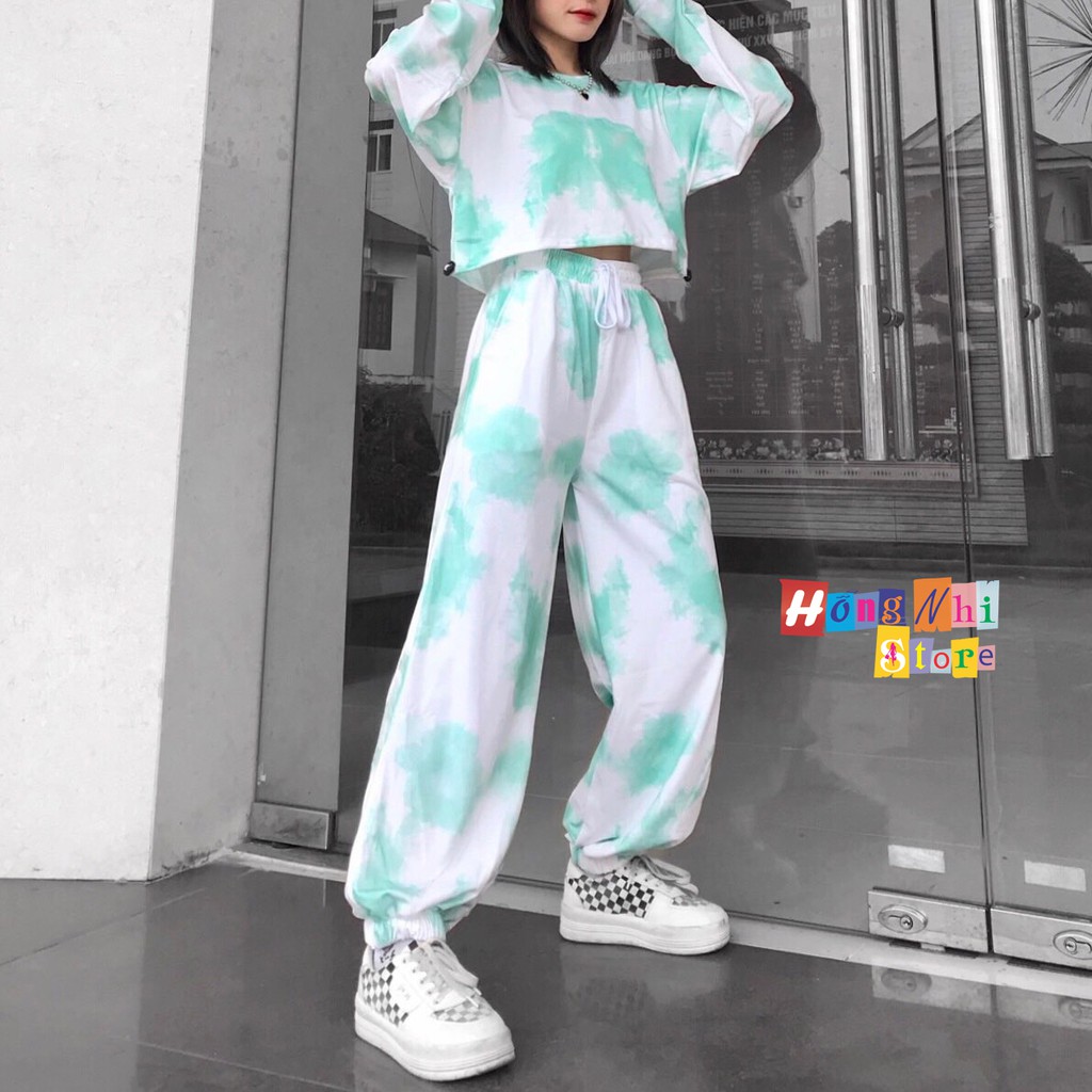 Quần Jogger 3D Ulzzang Unisex Jogger Loang Màu Bo Lai - MM