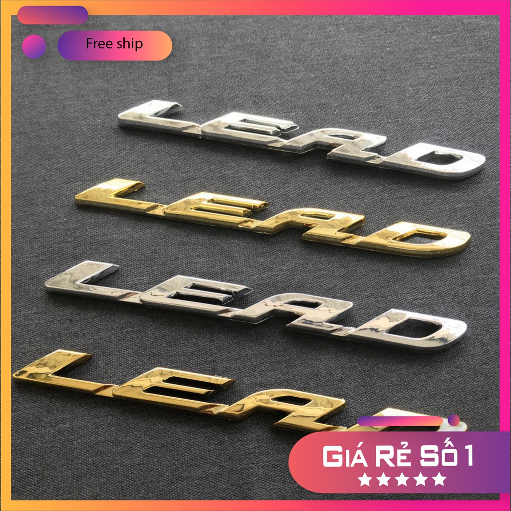 Bộ tem chữ nổi xe LEAD CỰC CHẤT