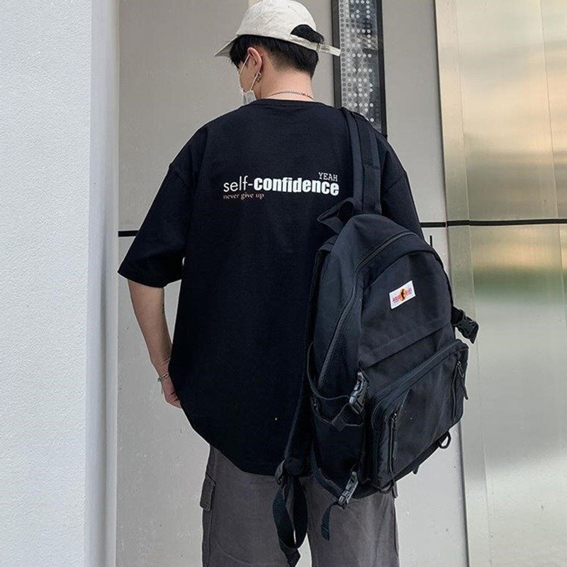 Áo thun nam nữ unisex tay lỡ SEFT-CONFIDENCE tee phông form rộng oversize nhiều màu cotton dáng xuông – SamMy96 Shop