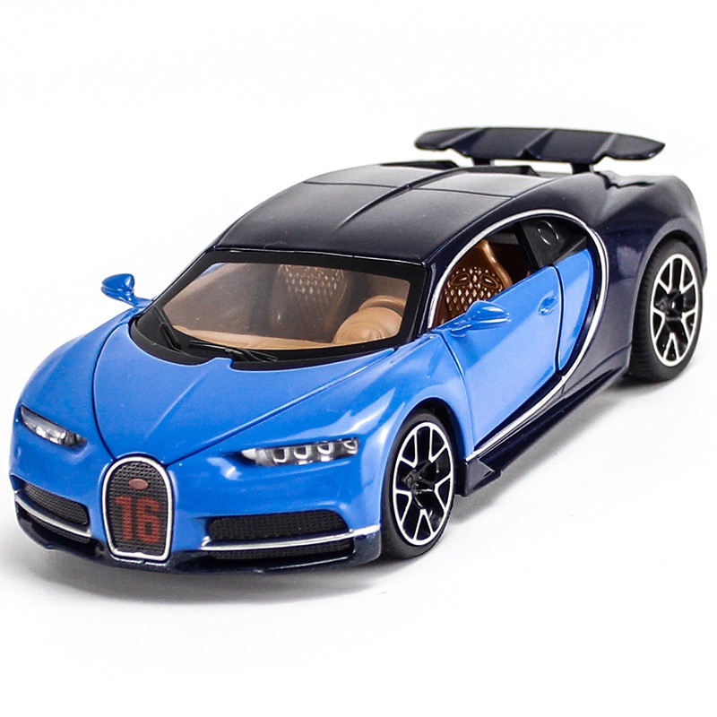 Mô Hình Xe Hơi Bugatti CHIRON Có Đèn Và Nhạc Bằng Hợp Kim Tỉ Lệ 1:32