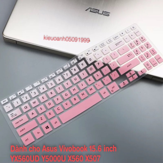 Tấm silicon bảo vệ bàn phím laptop Asus 15.6 inch