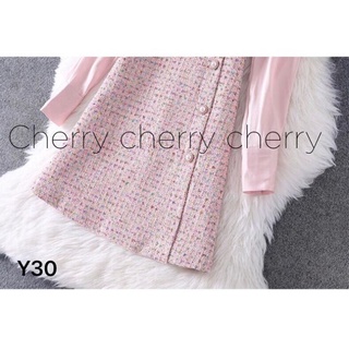 váy dạ văn phòng cổ nơ Y30