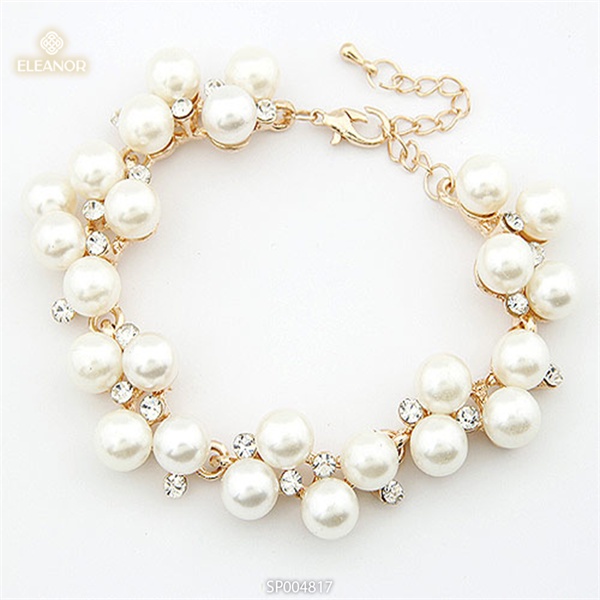 Dây chuyền lắc tay nữ Eleanor Accessories bộ trang sức ngọc trai nhân tạo phụ kiện trang sức 4816