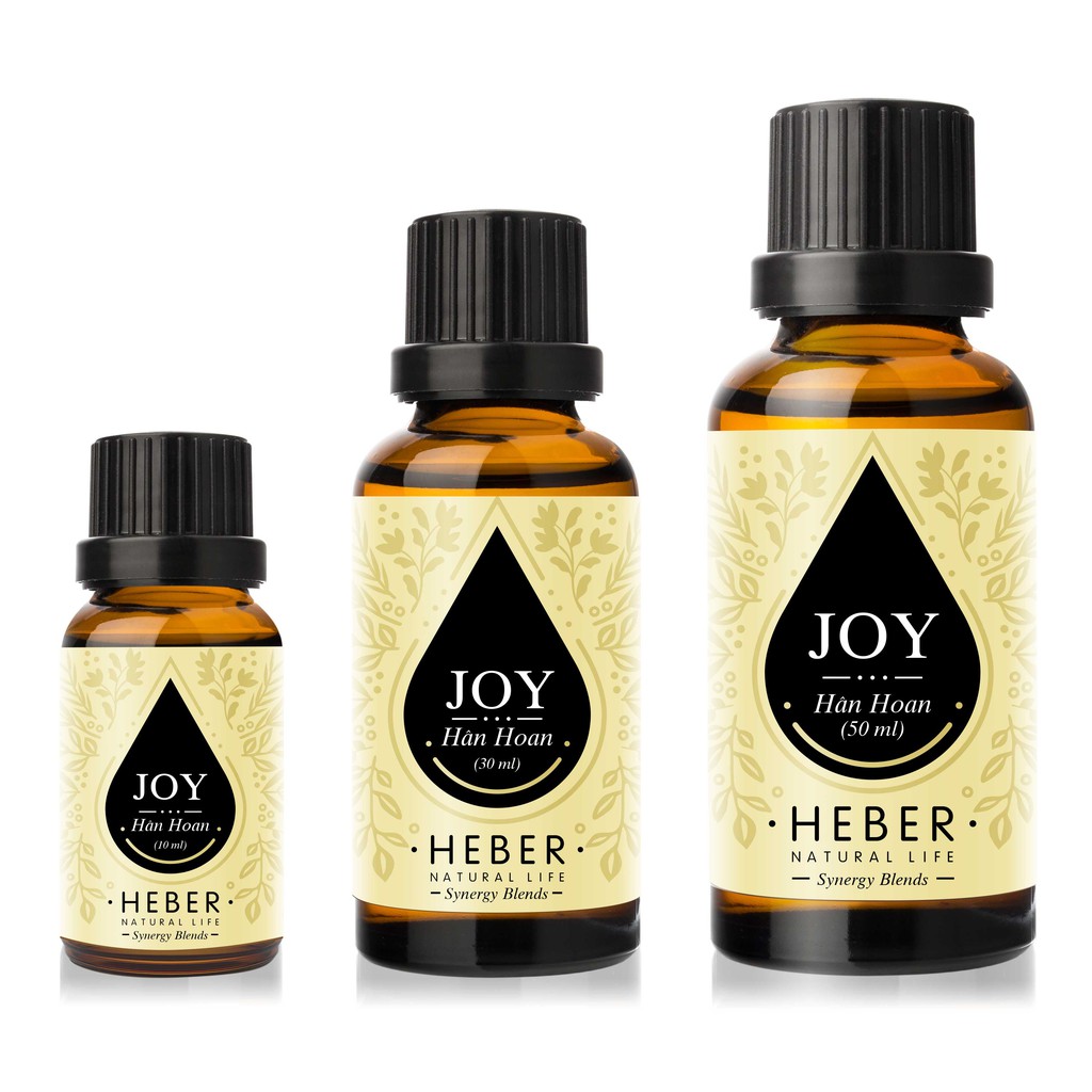 Tinh Dầu Hân Hoan Heber - Joy Essential Oil Blends, Cao Cấp Nhập Khẩu, Thiên Nhiên Nguyên Chất, Xông Hương Thơm Phòng