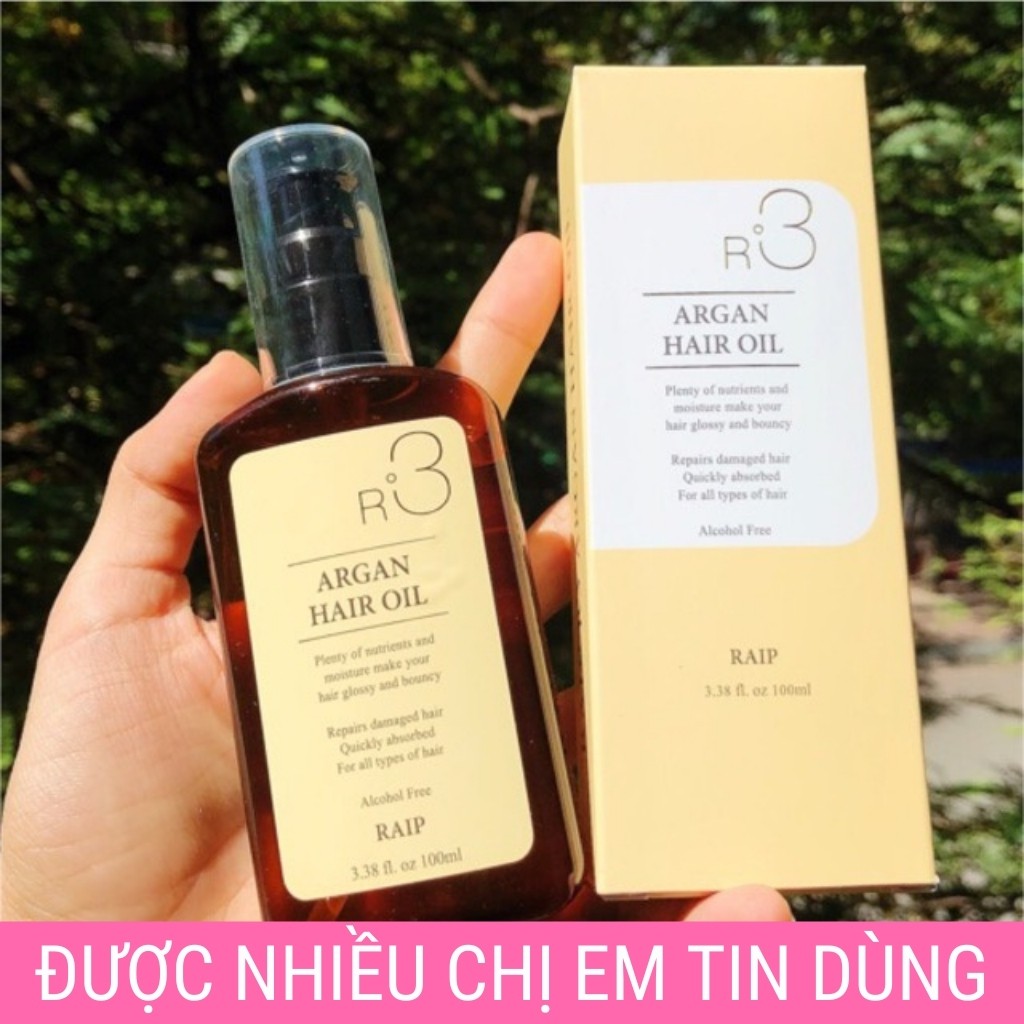 Dưỡng tóc Raip R3 Argan Hair Oil tinh dầu dưỡng tóc bóng mượt 100ML - ZAVENCI Official