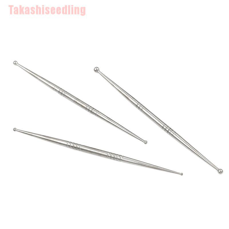 Bộ 3 Chiếc Chạm Khắc Đất Sét 2 Đầu Bằng Thép Không Gỉ