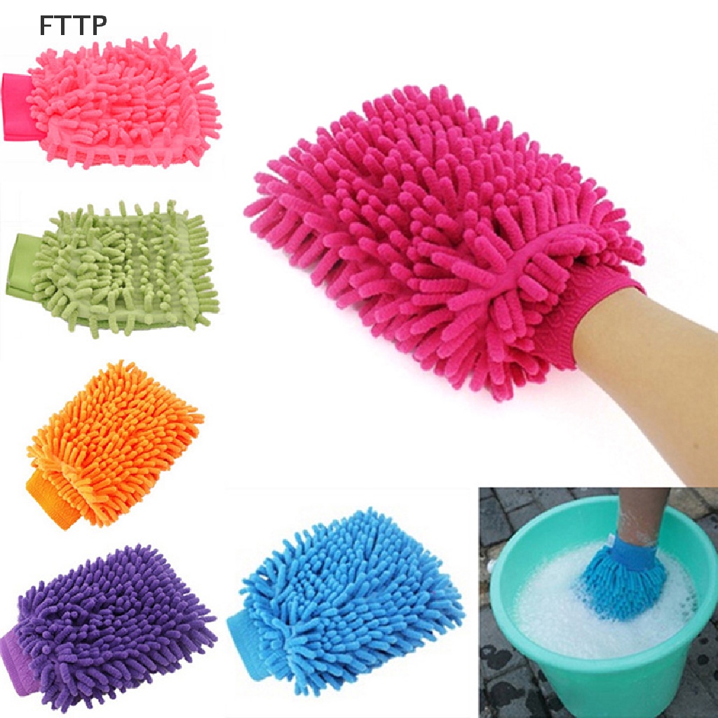 Găng tay rửa xe bằng vải vi sợi mềm mại không làm trầy xước chất lượng cao