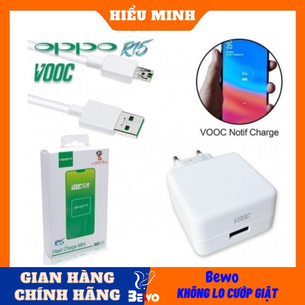 Bộ sạc nhanh Oppo Vooc R15 ,chống cháy nổ,sạc nhanh không gây nóng máy