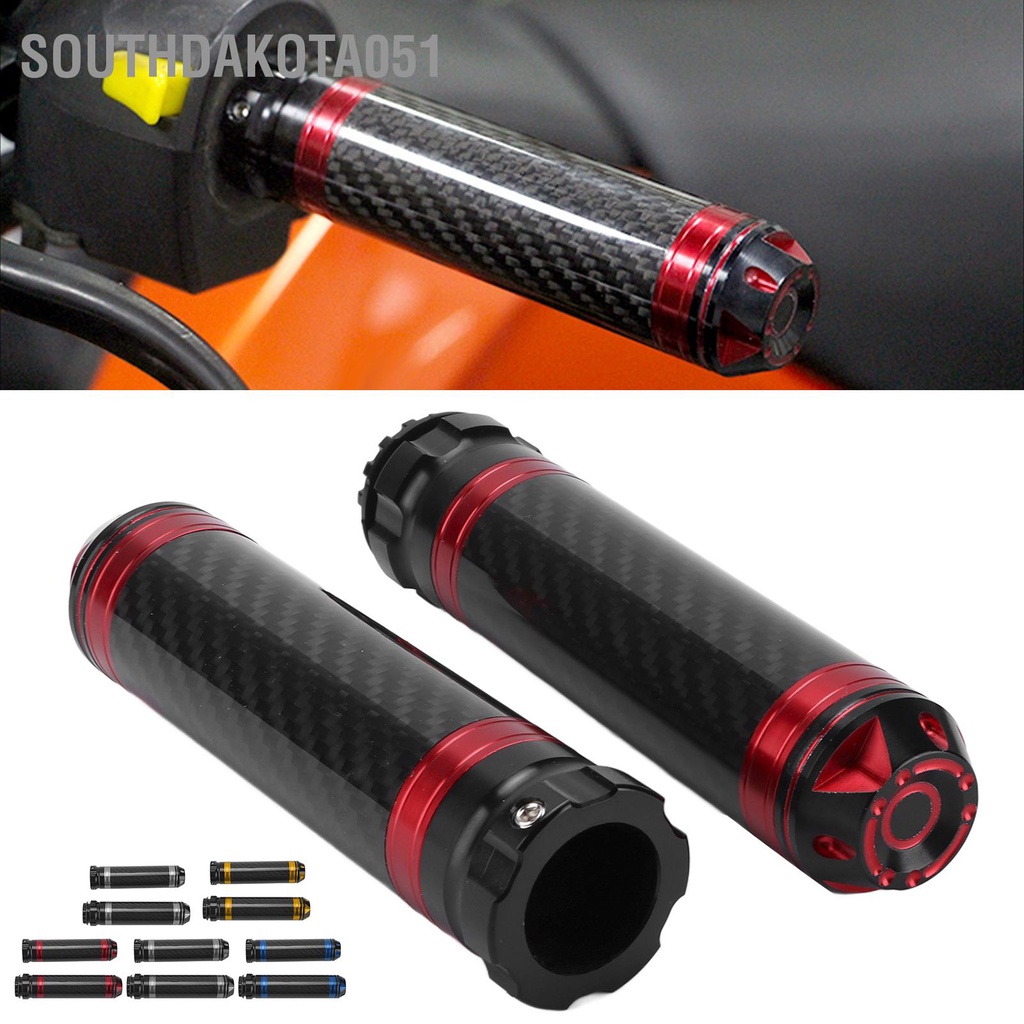 [Hàng HOT] 2PCS Bao Tay xe máy bằng carbon Chống ăn mòn thấm nước gắn mọi loại xe 7/8in【Southdakota051】