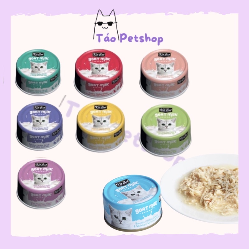 Pate sữa dê cho mèo KitCat Goat Milk lon 70g 🐈🐈