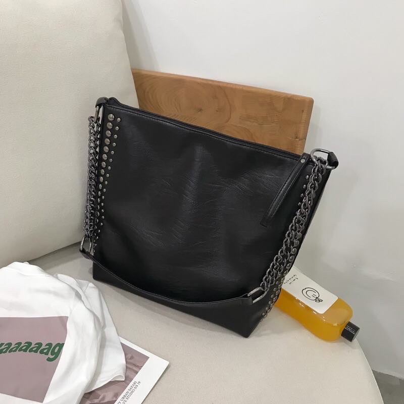 Túi Đeo Chéo Nữ ♥️FREESHIP♥️ Túi Kẹp Nách Nữ Dây Xích Da Vân TXCC 107