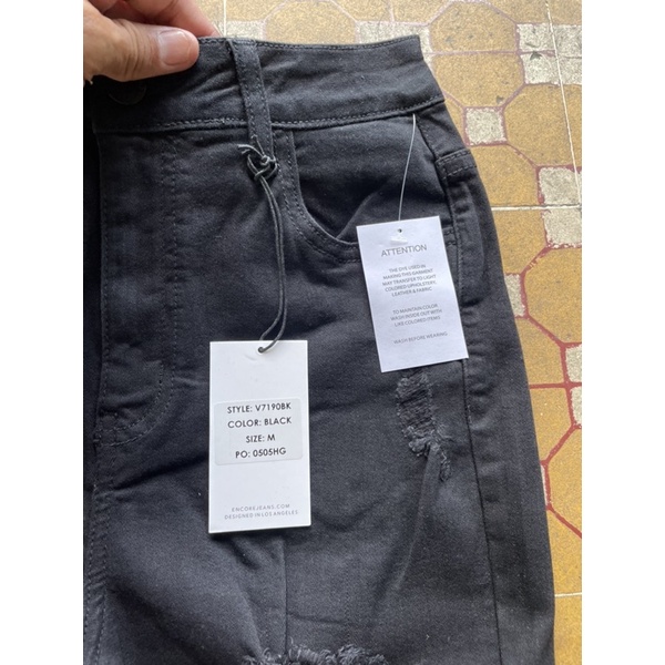 quần bike jean wash rách