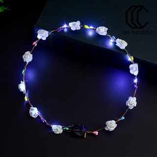 [HOT]✧Vòng Hoa Đội Đầu Có Đèn LED