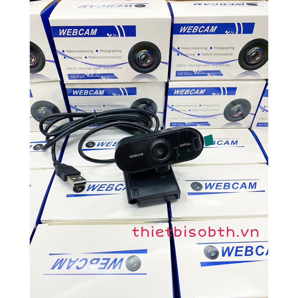 Webcam máy tính hình ảnh 720P, có micro Dùng học tập Online