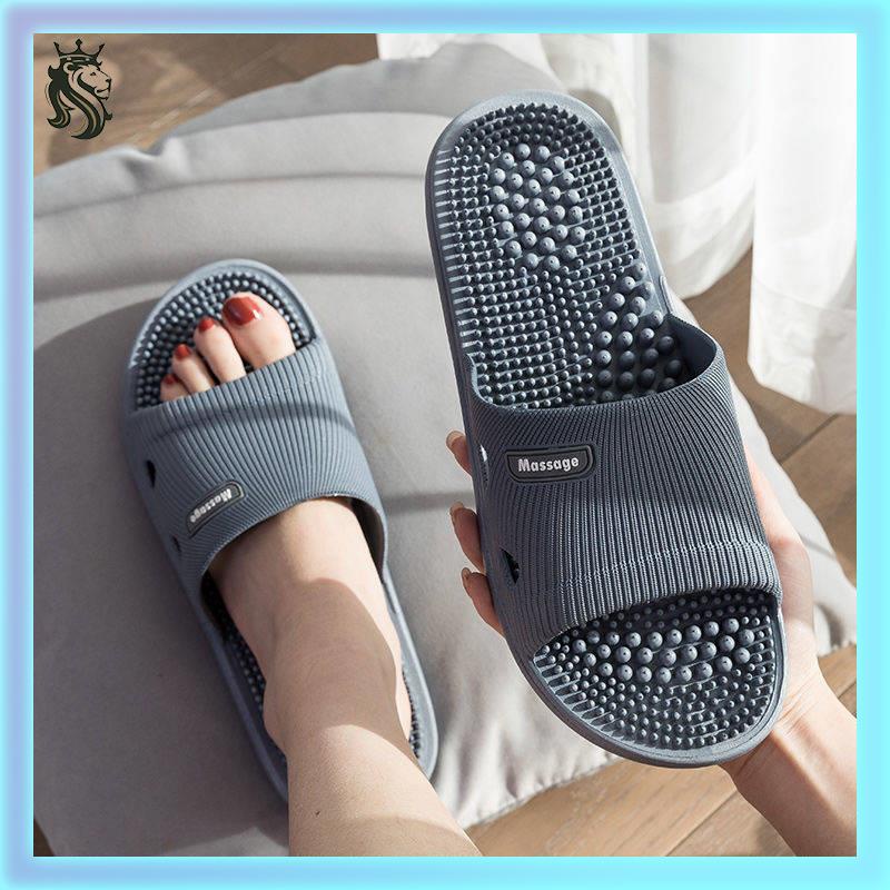 Dép bánh mì Dép thể thao Dép Mát Xa Quai Ngang Chống Trượt Đi Trong Nhà Dành Cho Nam Giới