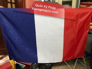 Cờ quốc kỳ Pháp 80cm x 120cm