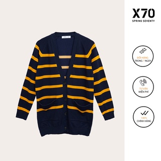 Áo Khoác Cardigan Nam Hoạ Tiết Sọc Ngang Thời Trang X70 - 08500003