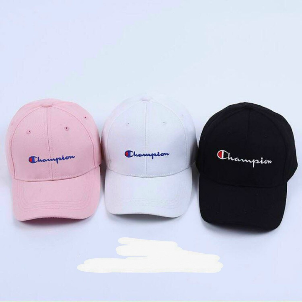 &lt;Hot&gt; Nón lưỡi trai unisex nam nữ nhiều màu, form chuẩn, hàng đẹp (CHAMPION)