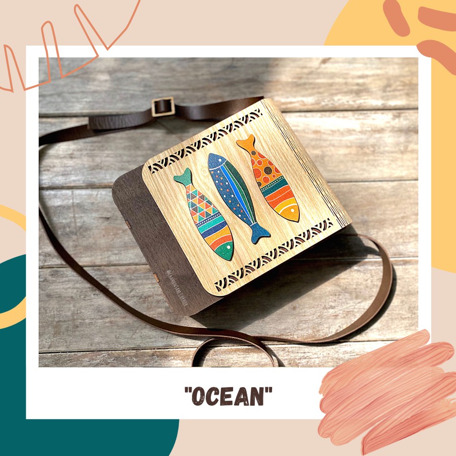Wooden Bag - Túi Gỗ "Ocean"
