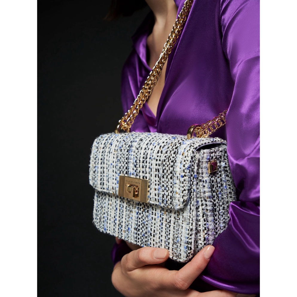 Túi CNK vài tweed mẫu limited full box nam châm hàng chuẩn store cao cấp Store