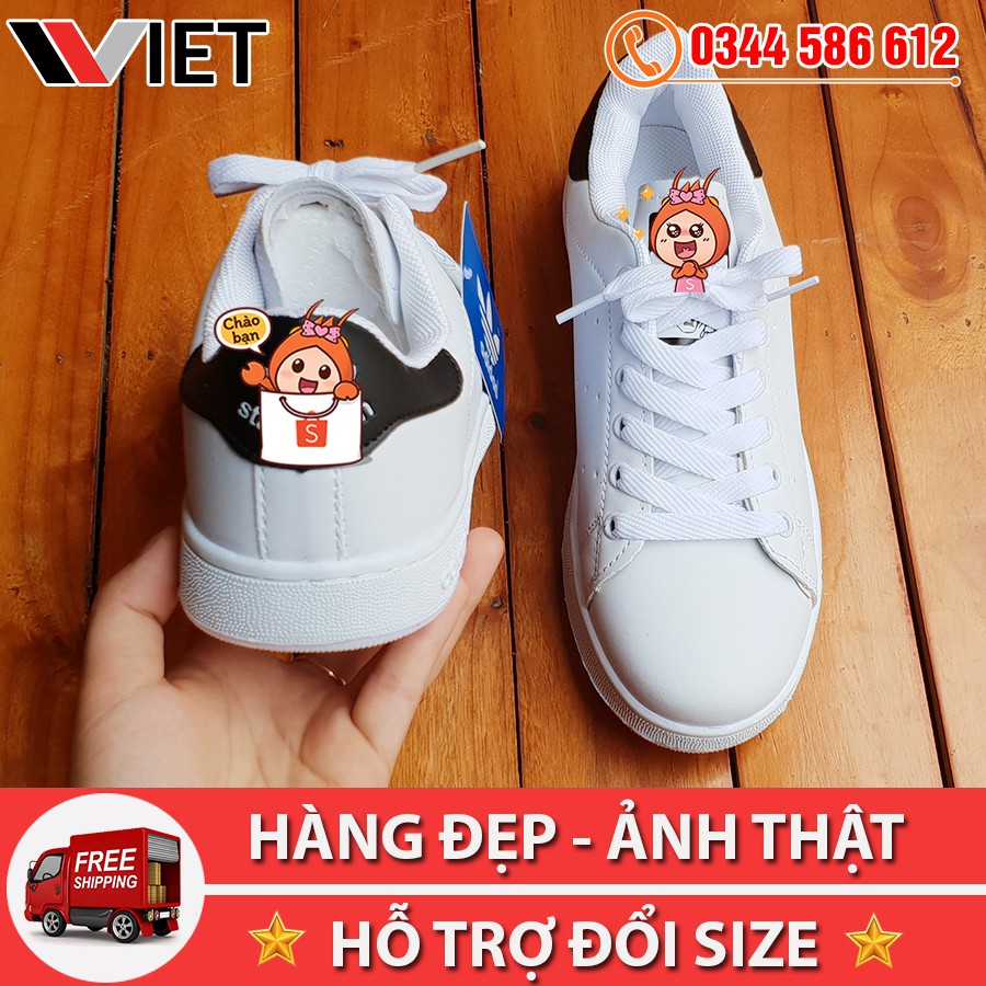 [SALE SỐC ] Giày Thể Thao Stan Smith Gót Đen Siêu Hot