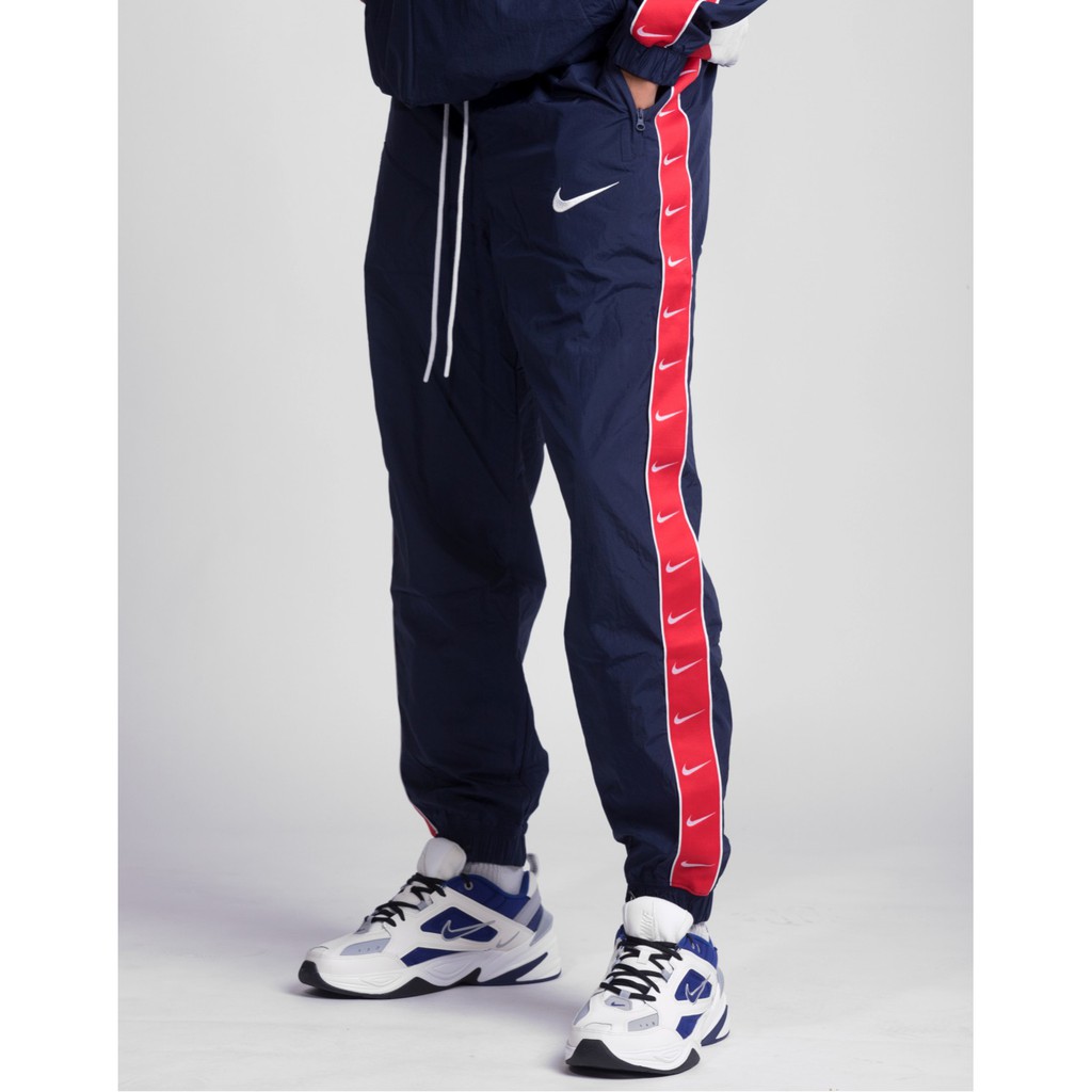 QUẦN DÀI NIKE SWOOSH TAPED SWOOSH POPOVER PANTS - XANH NAVY