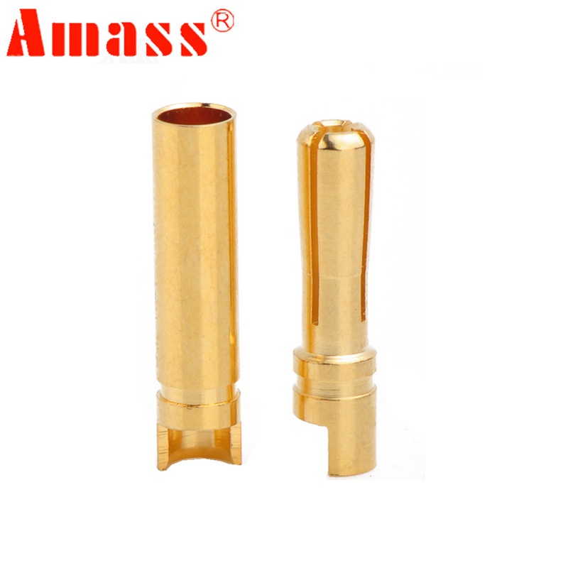 Bộ 20 Đầu Nối Mạ Vàng AMASS 4.0mm 4mm Cho ESC Và Động Cơ Máy Bay Điều Khiển Từ Xa