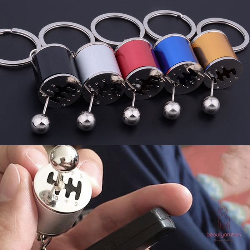 Móc Khóa Hình Hộp Số 6 Tốc Độ Sáng Tạo
