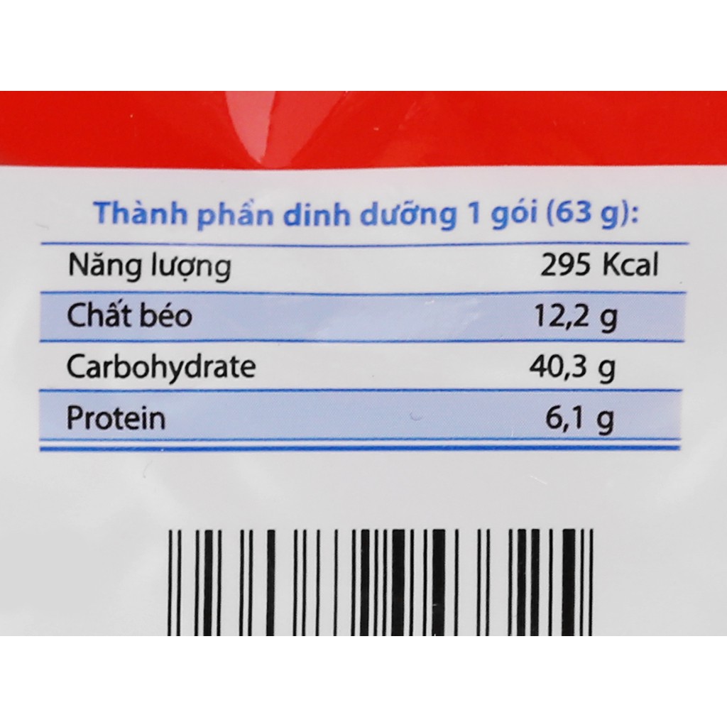 1 gói mì Gấu Đỏ tôm và gà 63g