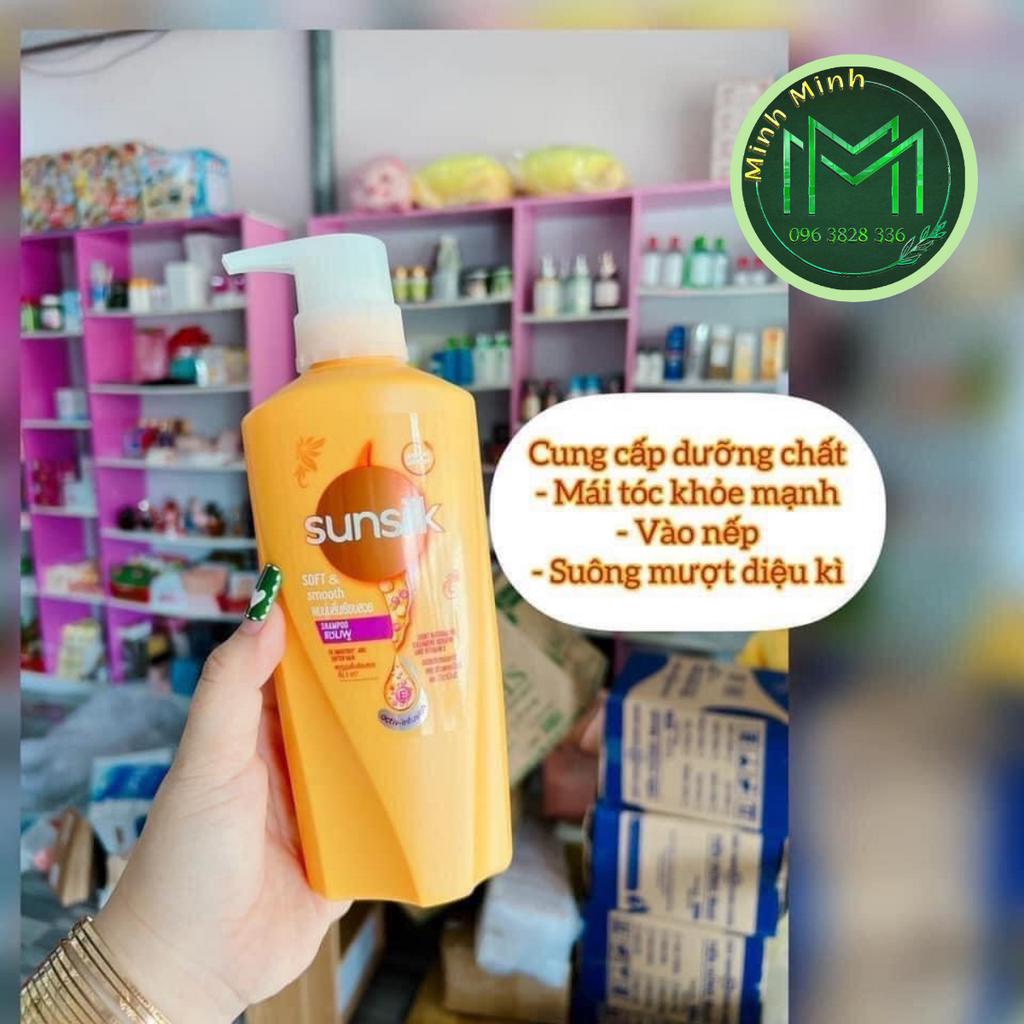 Dầu Gội Sunsilk Thái Lan Mẫu Mới Suôn Mượt Tóc, GIảm Gãy Rụng 400ml
