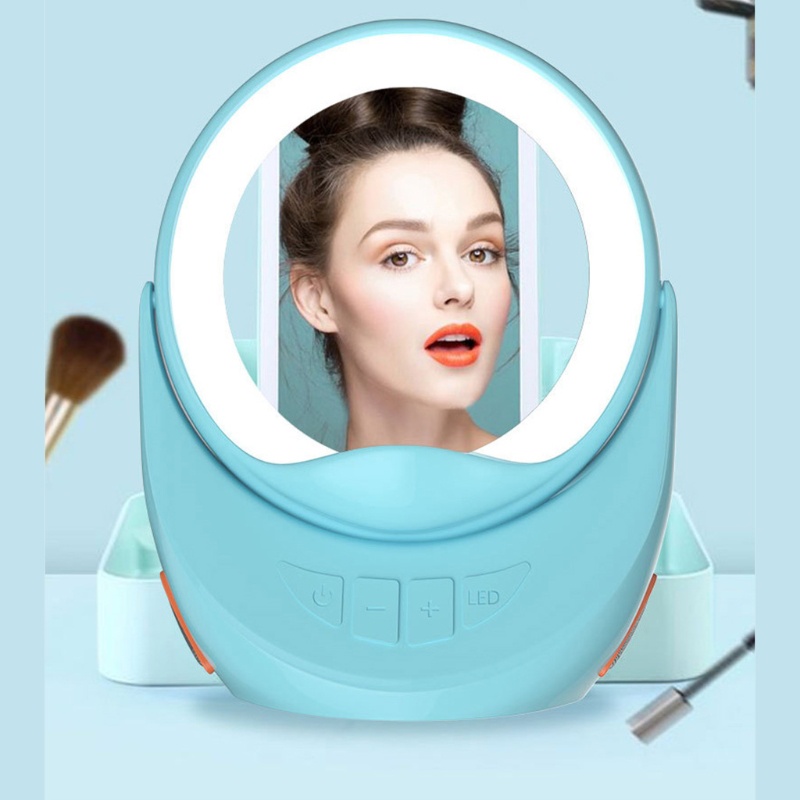 Gương Trang Điểm zzz Tích Hợp Chức Năng Sạc Không Dây Và Đài FM Rảnh Tay Cho Điện Thoại