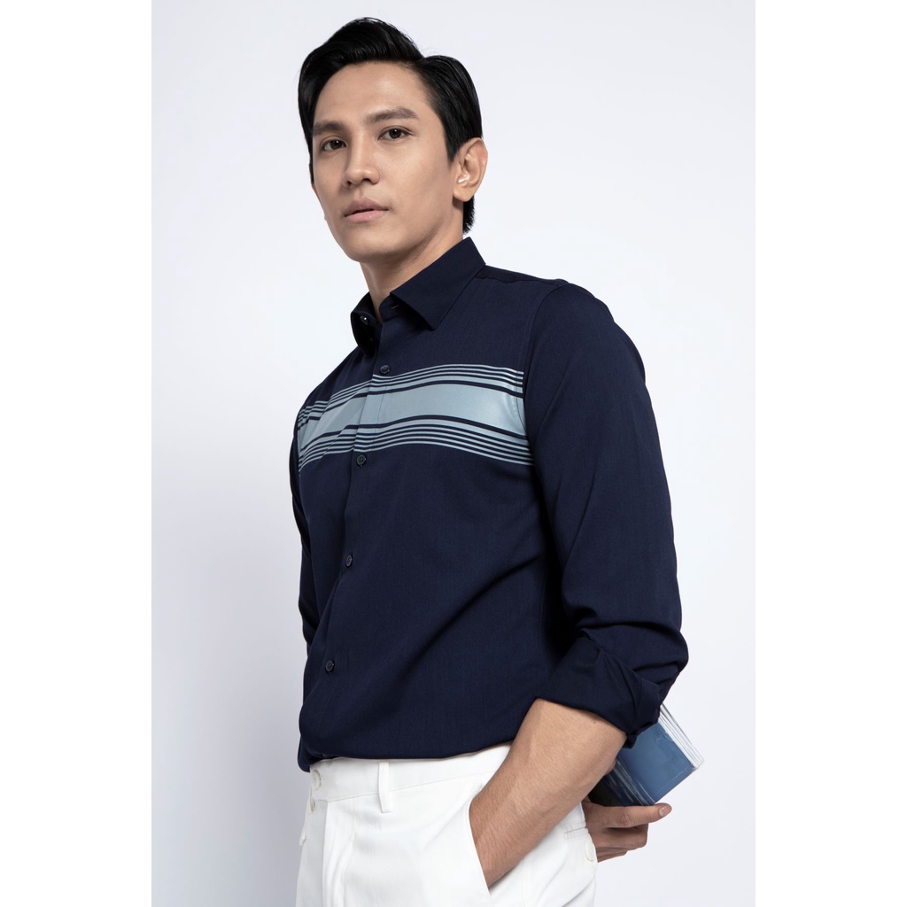 Áo sơ mi nam BEN &amp; TOD 20024 tay dài công sở tôn dáng, vải cotton lụa không nhăn, thấm hút mồ hôi
