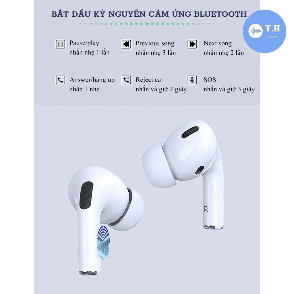 Airpods Pro Tai Nghe Không Dây Bluetooth Airpod Chống Ồn Định Vị Đổi Tên Thế Hệ Thứ 3 Hàng Loại I