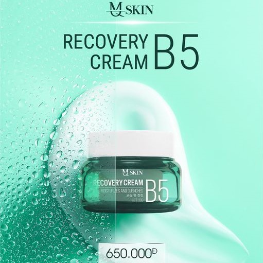 Kem B5 MQ Skin Chính Hãng Recovery Cream B5 Mqskin dưỡng ẩm xóa nhăn phục hồi da sau xài Retinol tái tạo da thay da skin