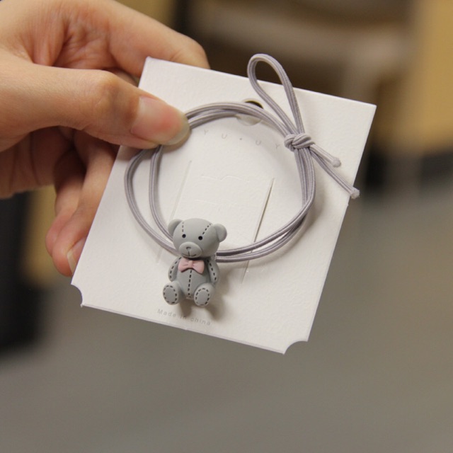 Combo 3 buộc tóc dây cột tóc thiết kế hình gấu xinh Gusshop