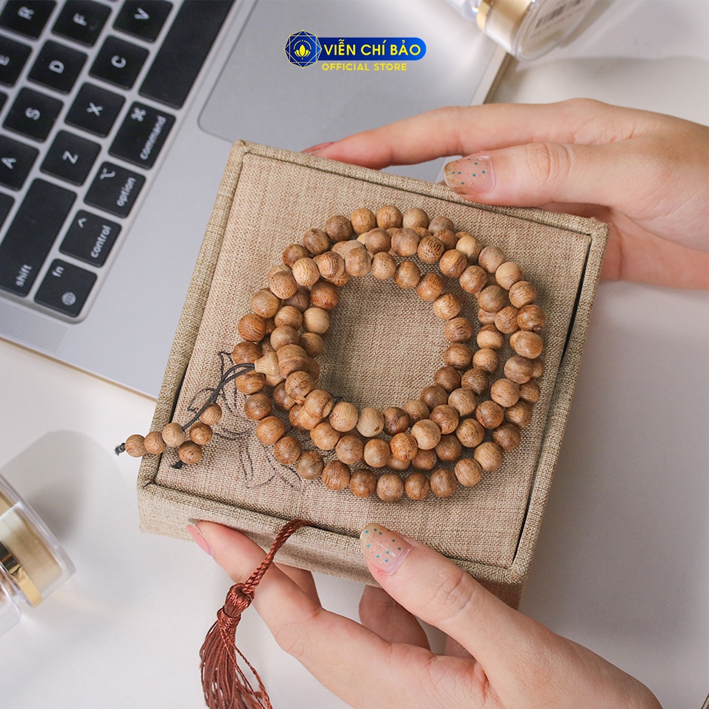 Vòng tay Trầm Hương nam nữ Chuỗi Trầm Tốc Khánh Hòa thời trang phụ kiện trang sức Viễn Chí Bảo H00013