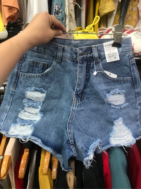 Quần Jeans Đùi Rách Hai Bên QJ135