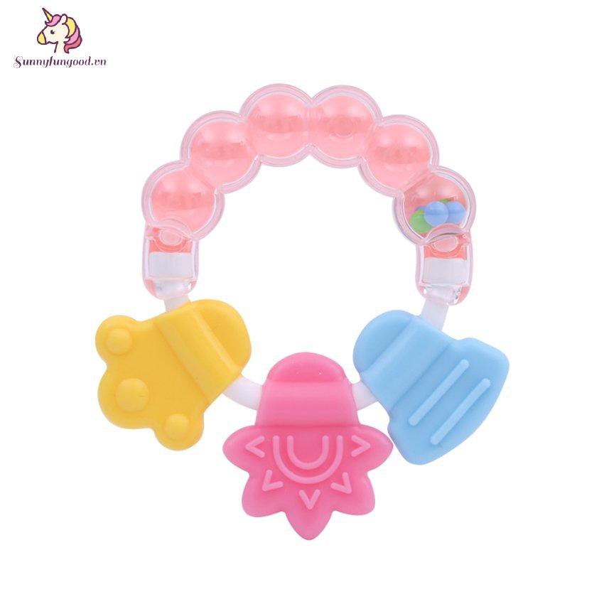 Đồ chơi gặm nướu làm từ silicon vui nhộn cho bé
