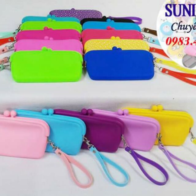 🌷 Combo 2 Bóp Silicon có dây cầm tay