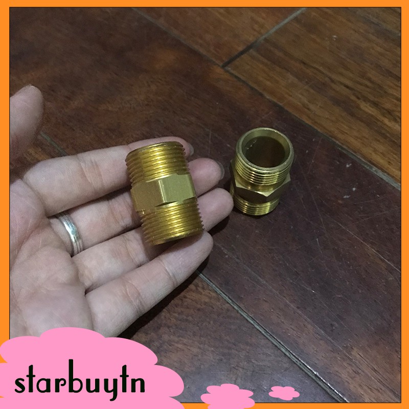 Đầu nối đồng ren 22 cho vòi rửa xe